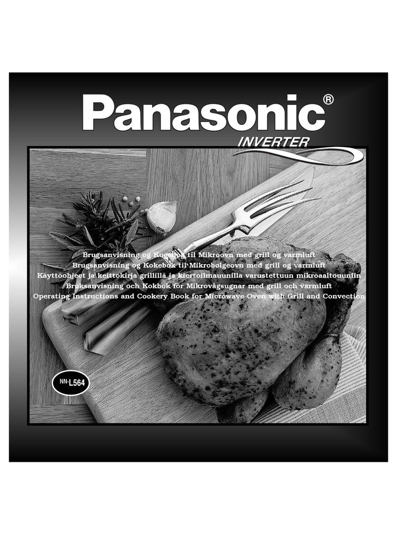Panasonic Inverter NN-L564 Operating instructions and cookery book