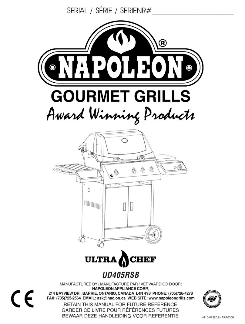 Napoleon Ultra chef UD405RSB User manual