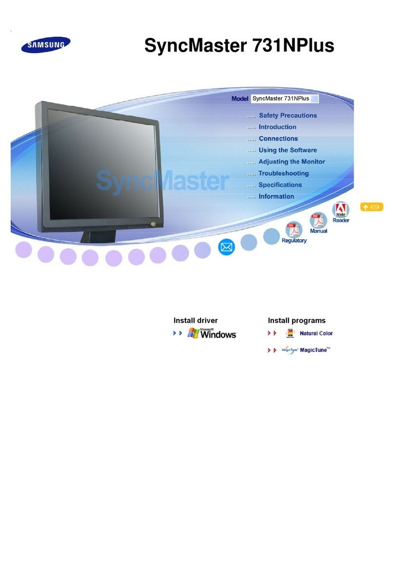 Samsung SyncMaster 731NPlus User manual