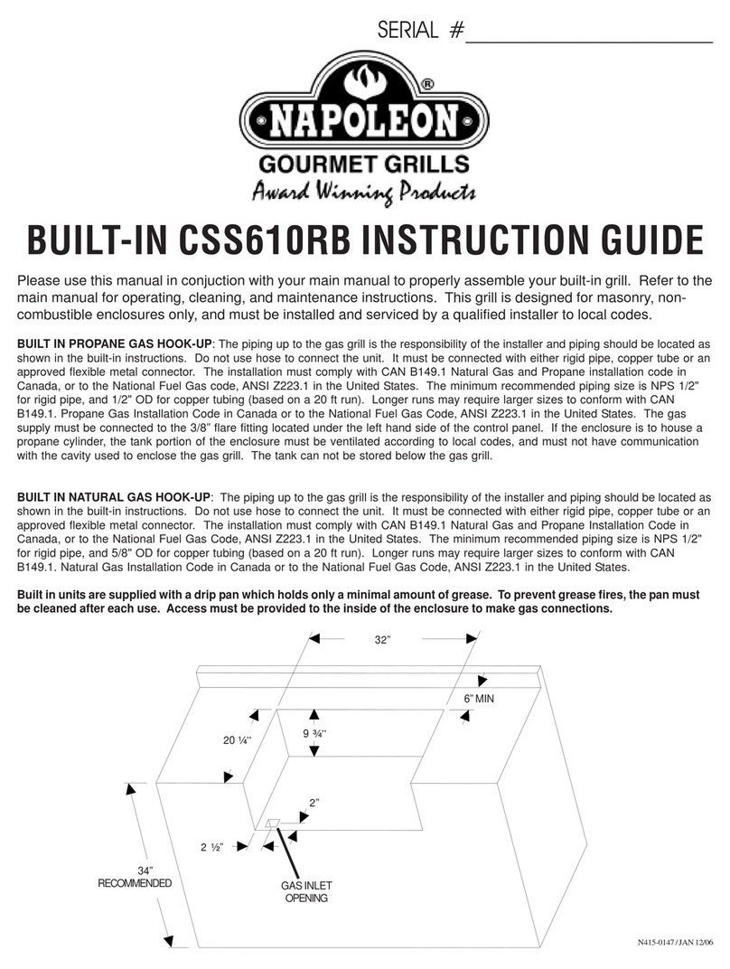 Napoleon CSS610RB Instruction guide