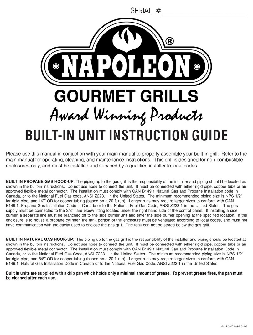 Napoleon BUILT-IN Unit Manual Napoleon BUILT-IN Unit Manual