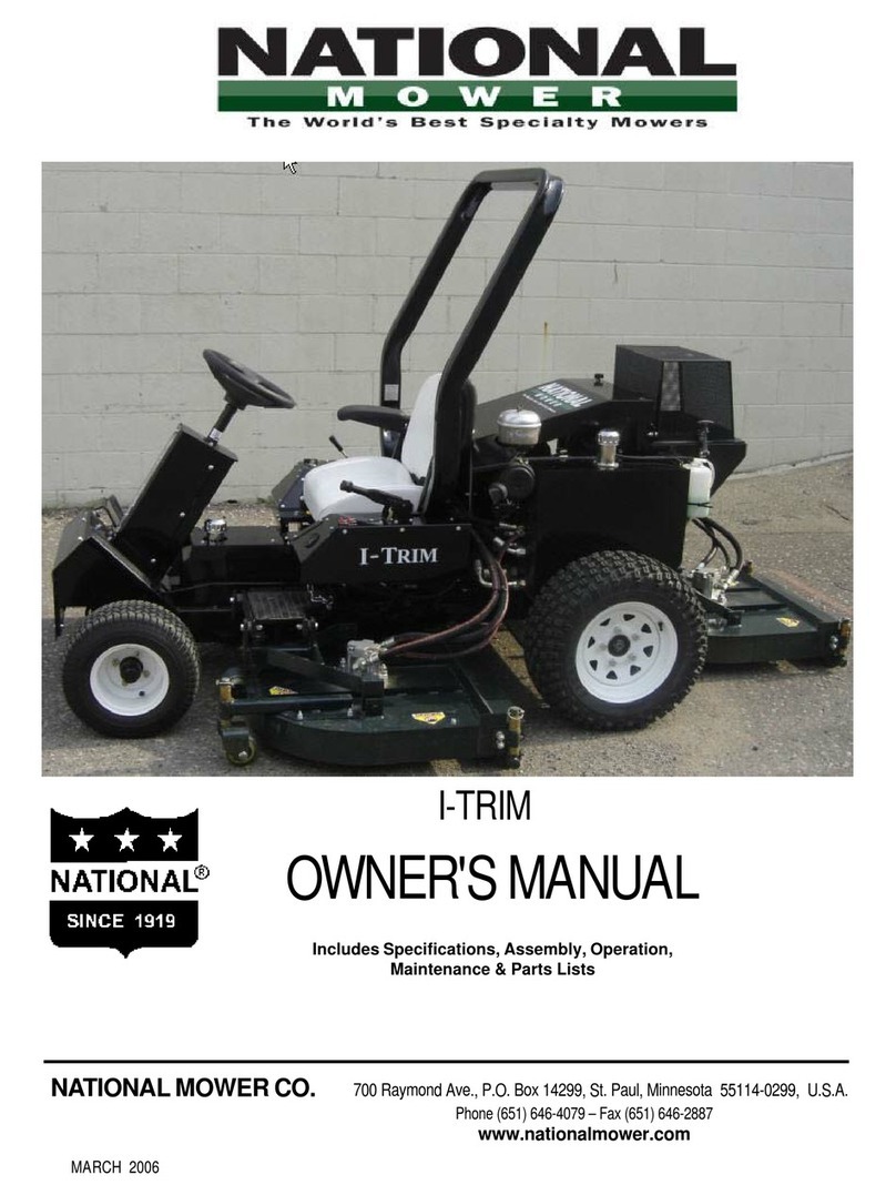 National Mower I-TRIM owner's manual