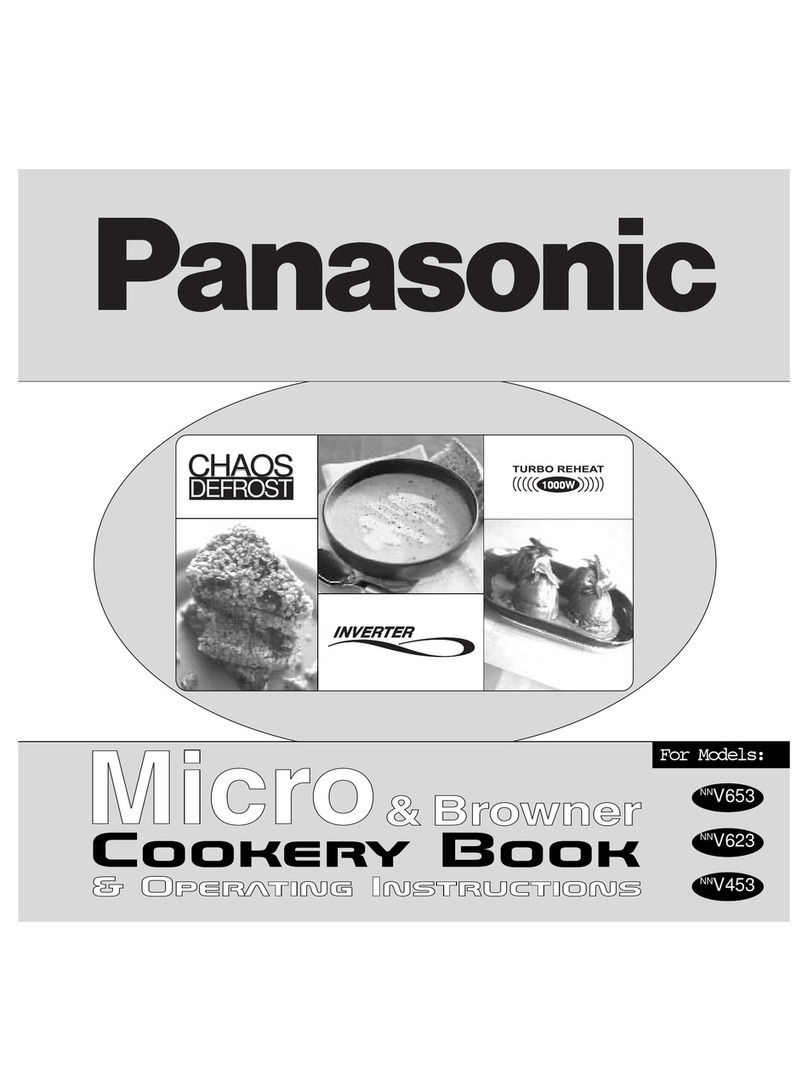 Panasonic NNV653 Cookery book & operating instructions
