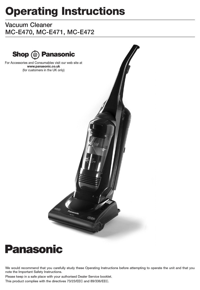Panasonic MC-E470 operating instructions