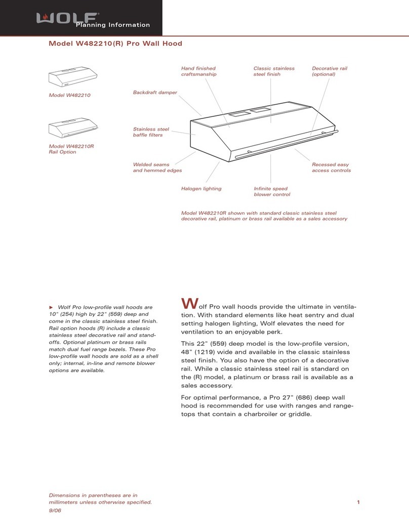 Wolf W482210 Planning information