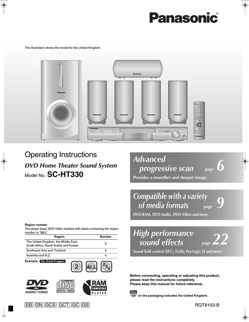 Panasonic SC-HT330 operating instructions