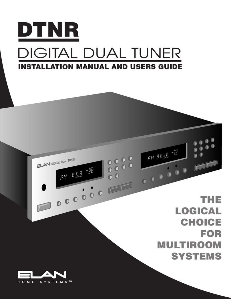 Elan DTNR Installation and user guide