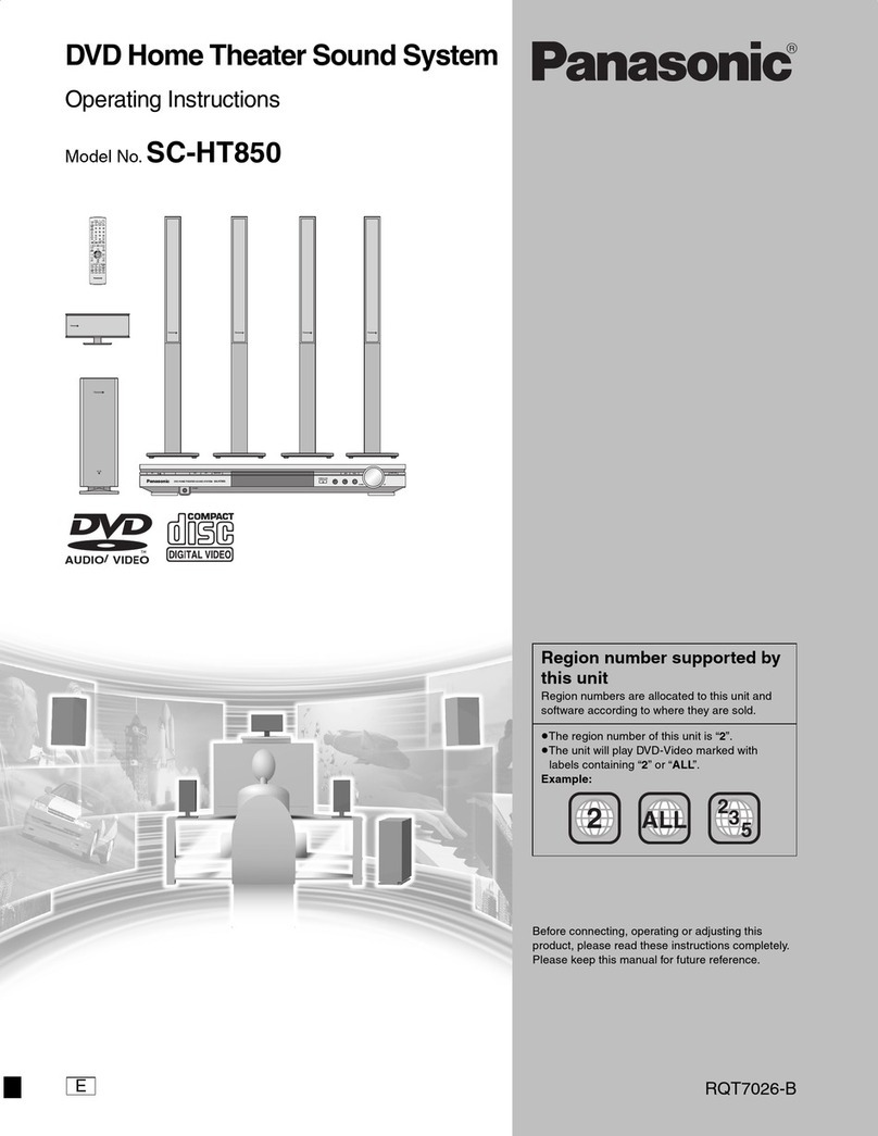 Panasonic SC-HT850 operating instructions