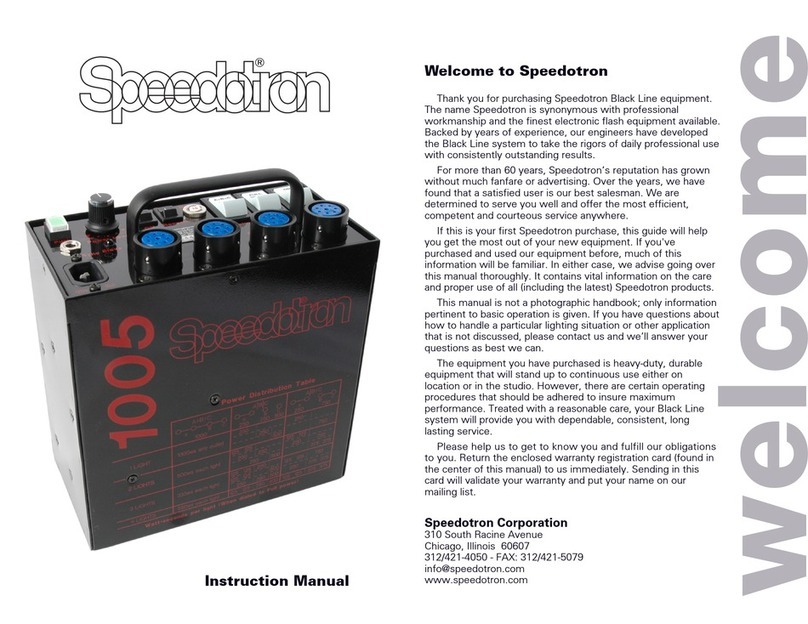 Speedotron 1005 instruction manual