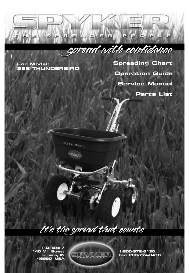 SPYKER 288 THUNDERBRID Operation guide service manual parts list SPYKER 288 THUNDERBRID Operation guide service manual parts list