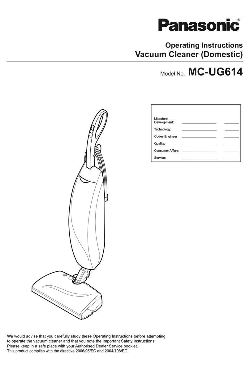 Panasonic MC-UG614 operating instructions