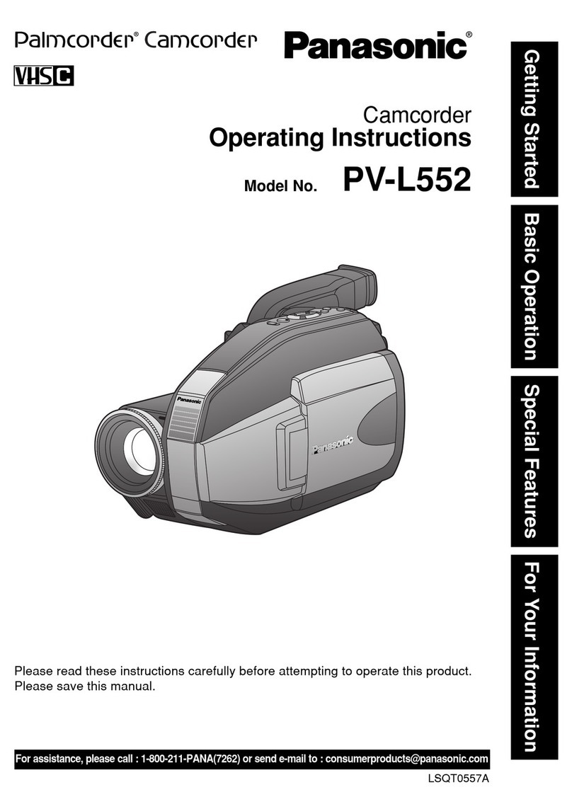 Panasonic PV-L552 operating instructions