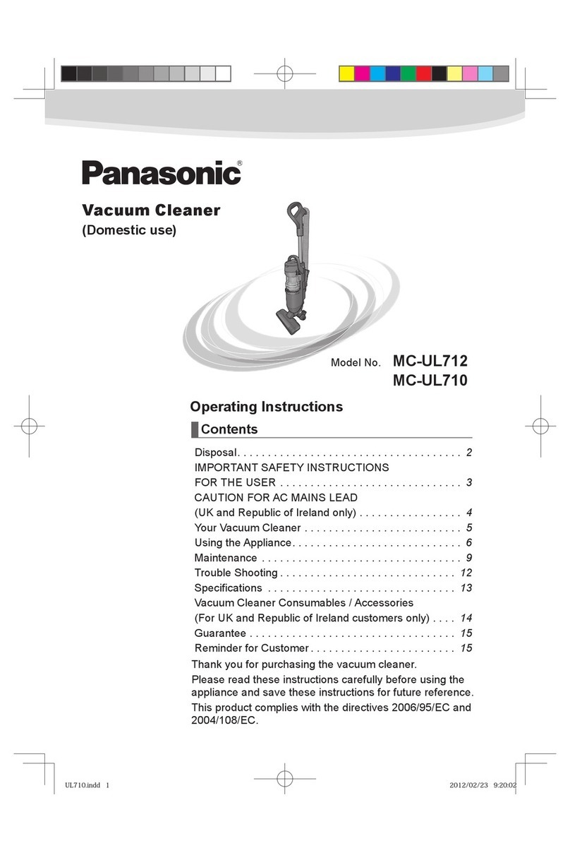 Panasonic MC-UL710 operating instructions