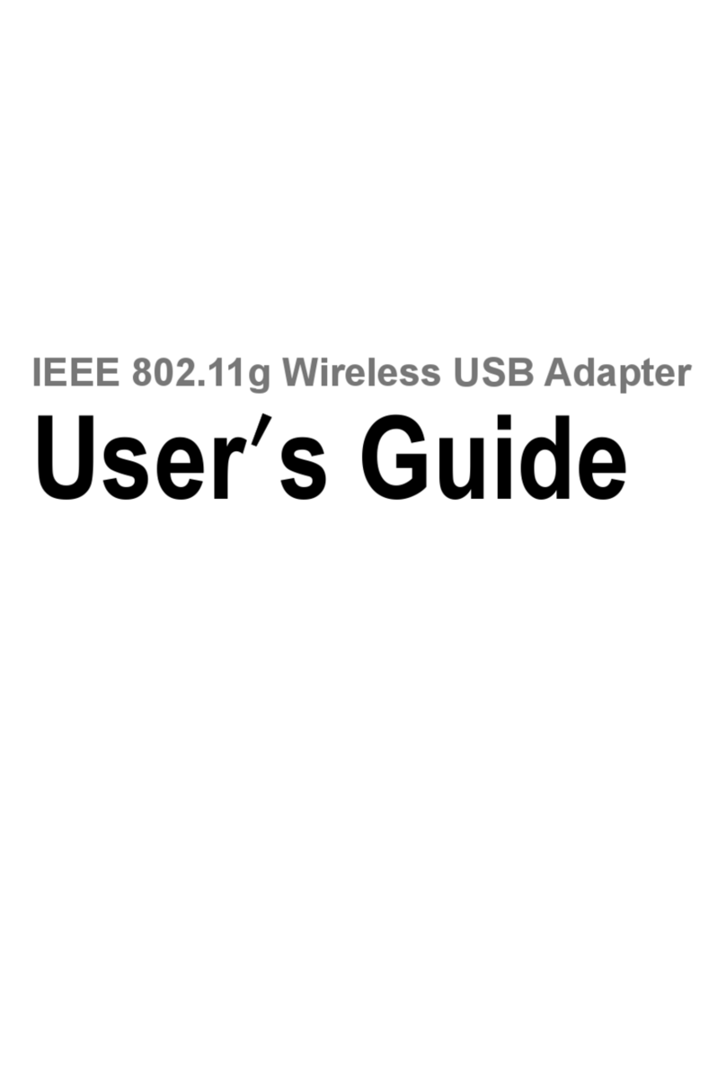 SPYKER IEEE 802.11G WIRELESS USB ADAPTER User manual