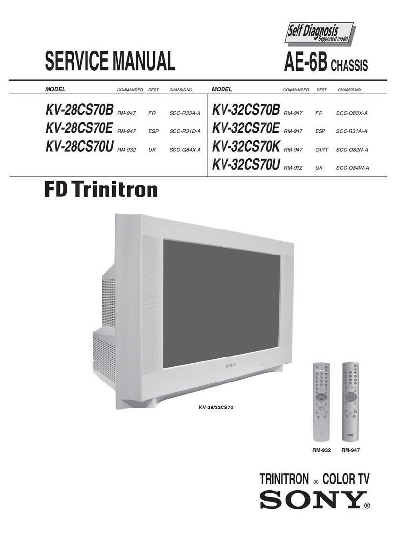 Sony FD Trinitron KV-32CS70B User manual