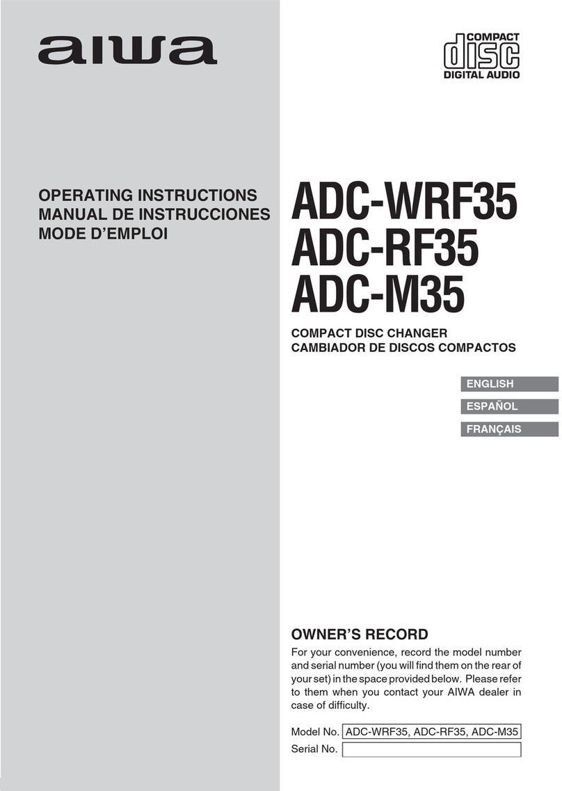 Aiwa ADC-WRF35 operating instructions