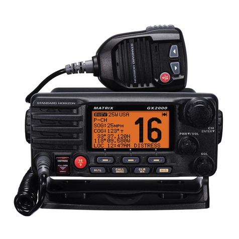 Standard Horizon MATRIX GX2100 User manual