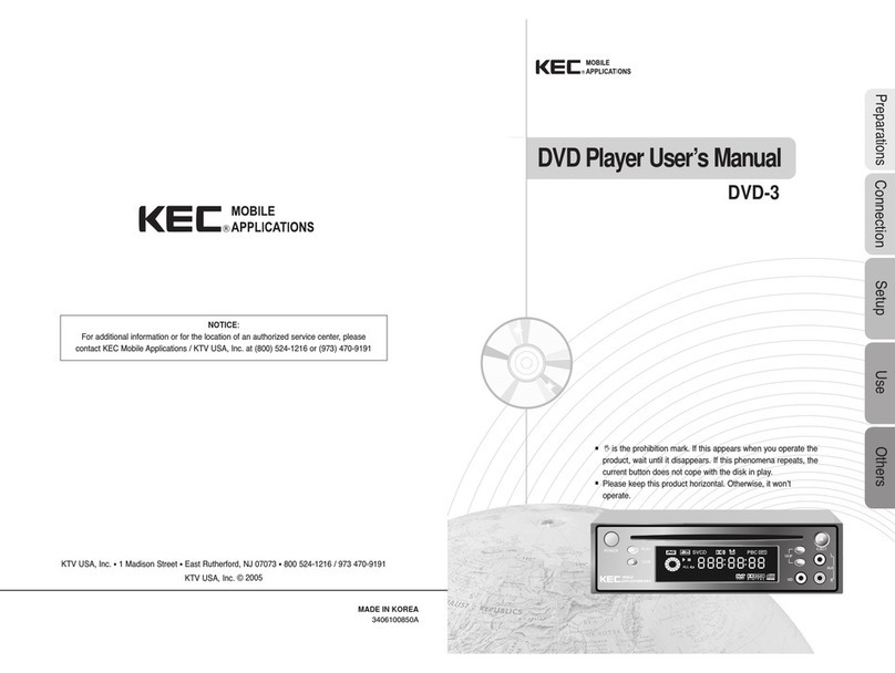 KEC DVD-3 user manual