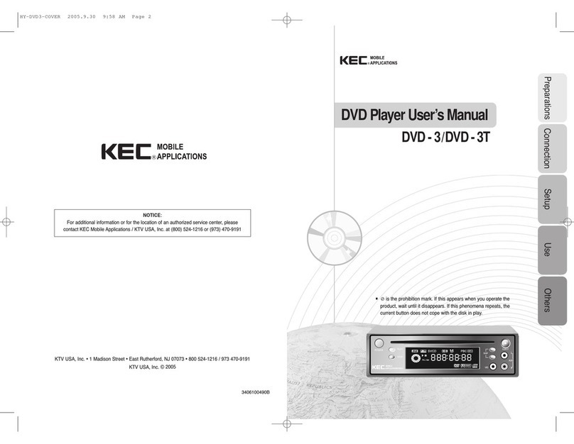KEC DVD -3 user manual