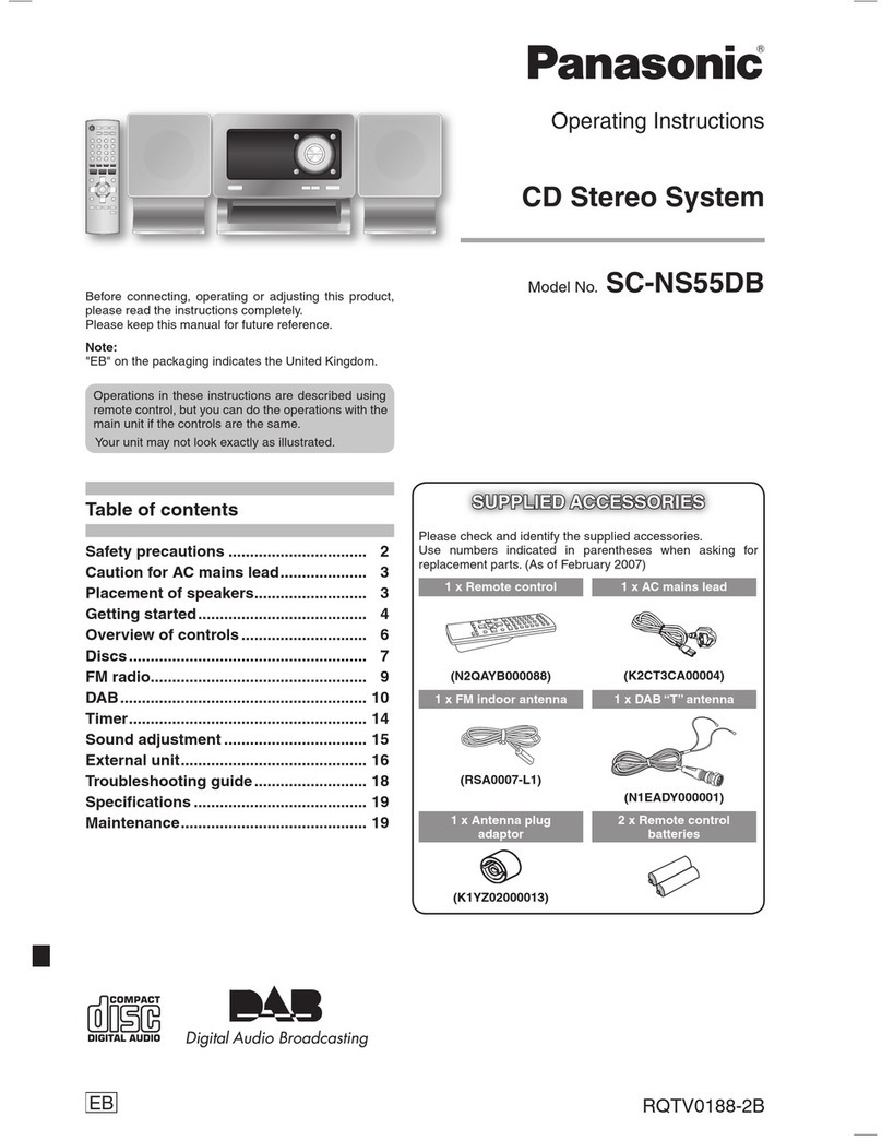 Panasonic SC-NS55DB User manual