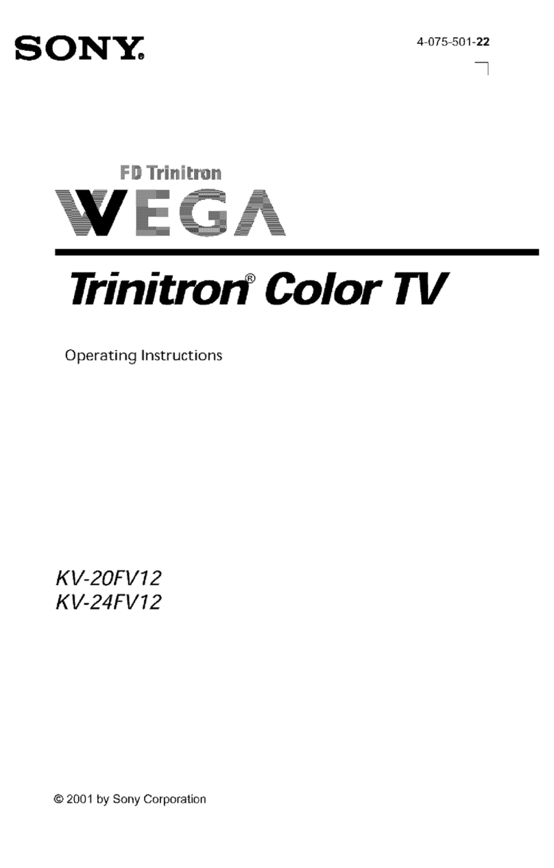 Sony KV-24FV12 - 24" Trinitron Color Flat Tv User manual