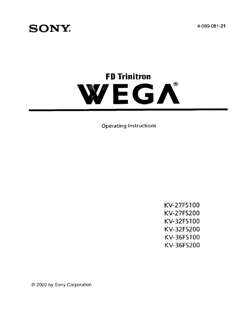 Sony FD Trinitron WEGA KV-32FS200 operating instructions