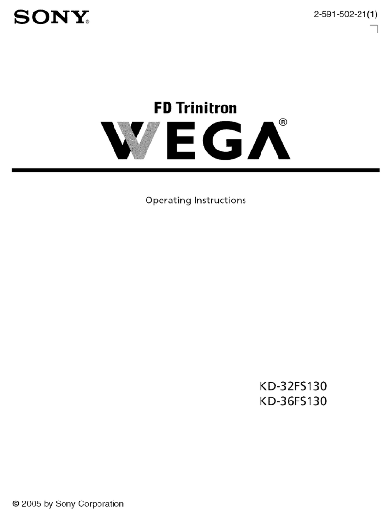 Sony WEGA KD 32FS130 User manual Sony WEGA KD 32FS130 User manual
