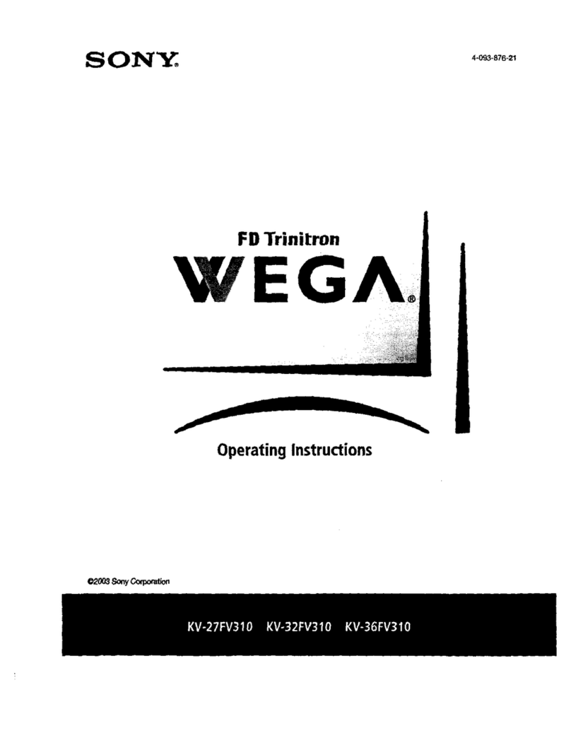 Sony KV-27FV310 - 27" Fd Trinitron Wega User manual