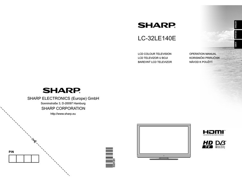 Sharp LC-32LE140E User manual