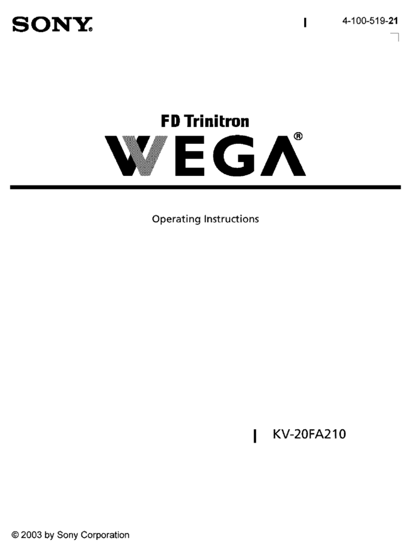 Sony WEGA KV 20FA210 User manual