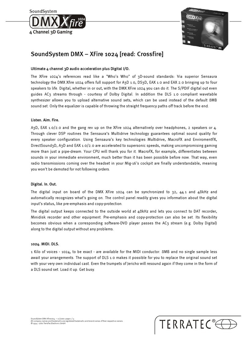 TerraTec DMX Xfire 1024 Product information
