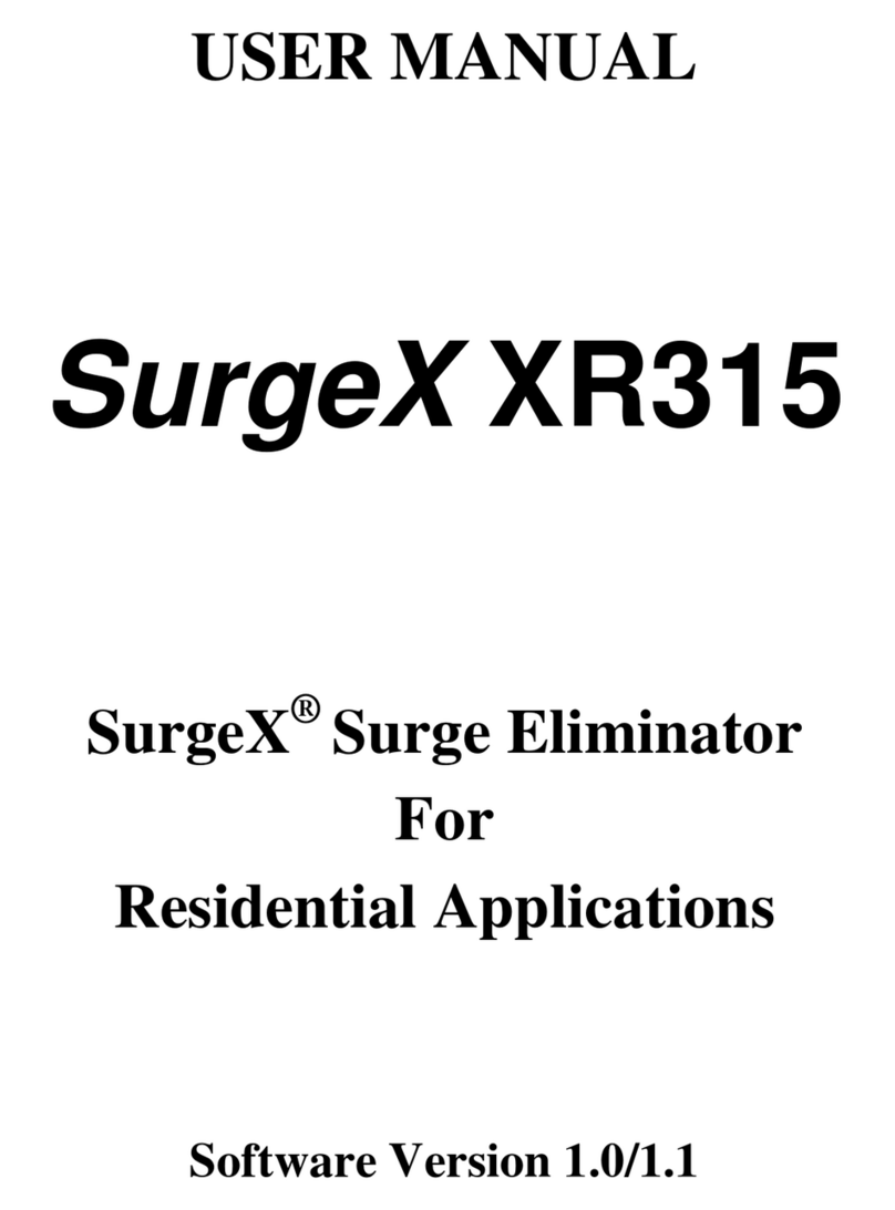SurgeX XR315 User manual
