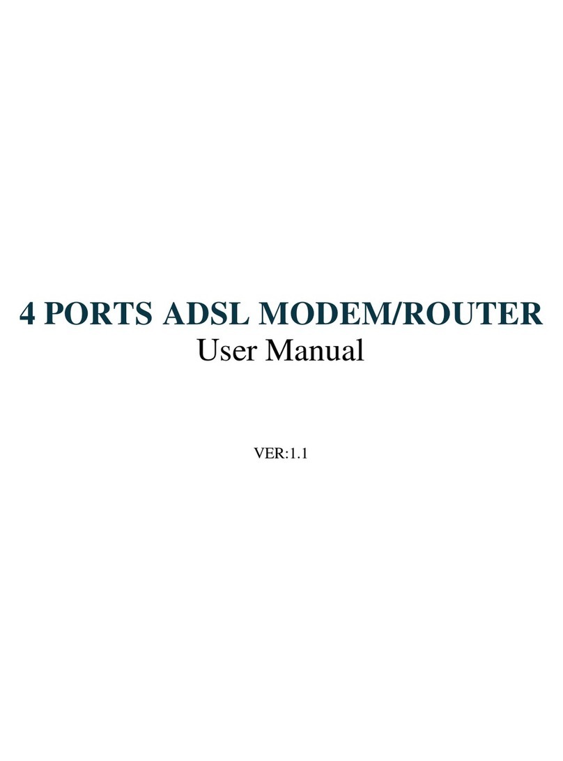 Texas Instruments 4 PORTS ADSL MODEM/ROUTER user manual