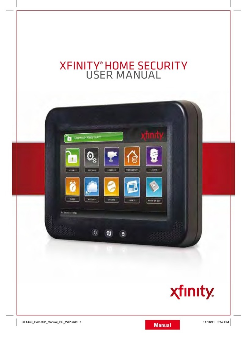 Comcast HOME SECURITY user manual