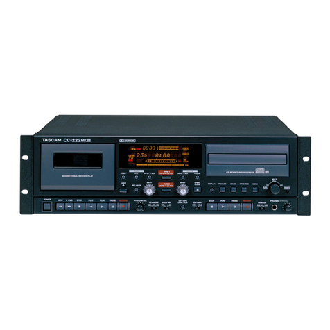 Tascam CC-222mkIII User manual