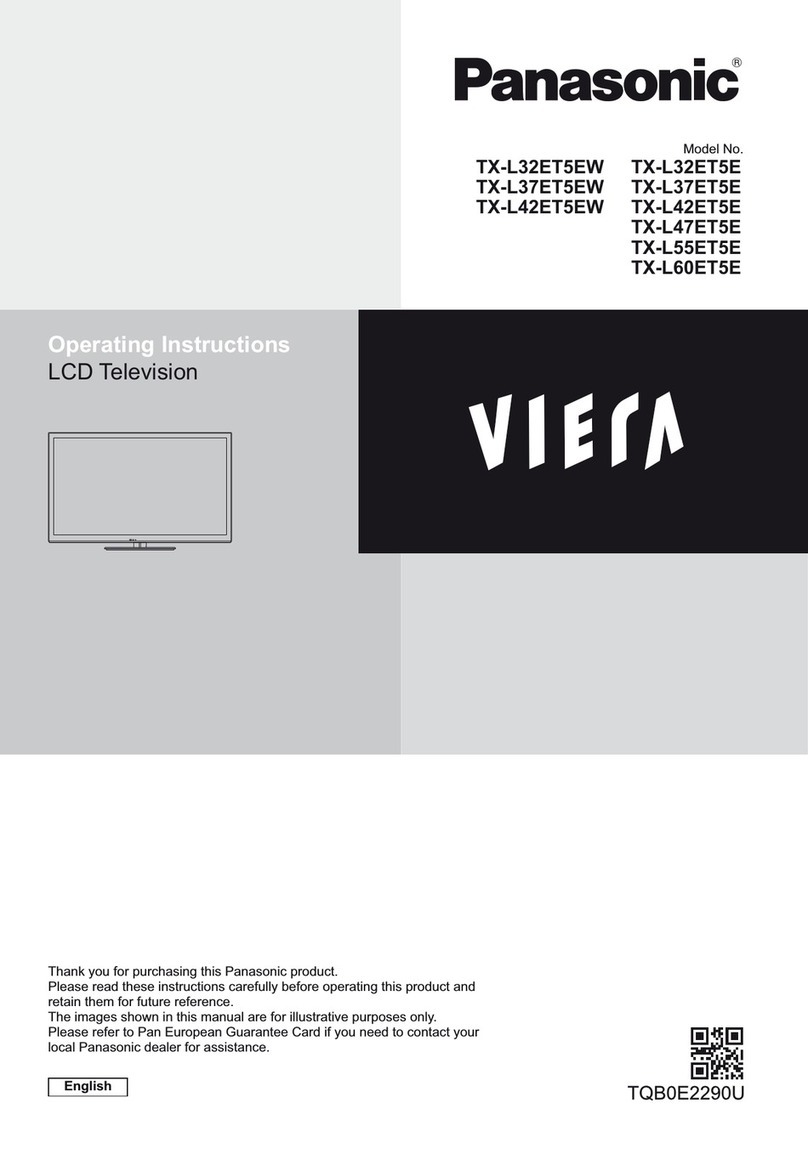 Panasonic Viera TX-L37ET5EW User manual