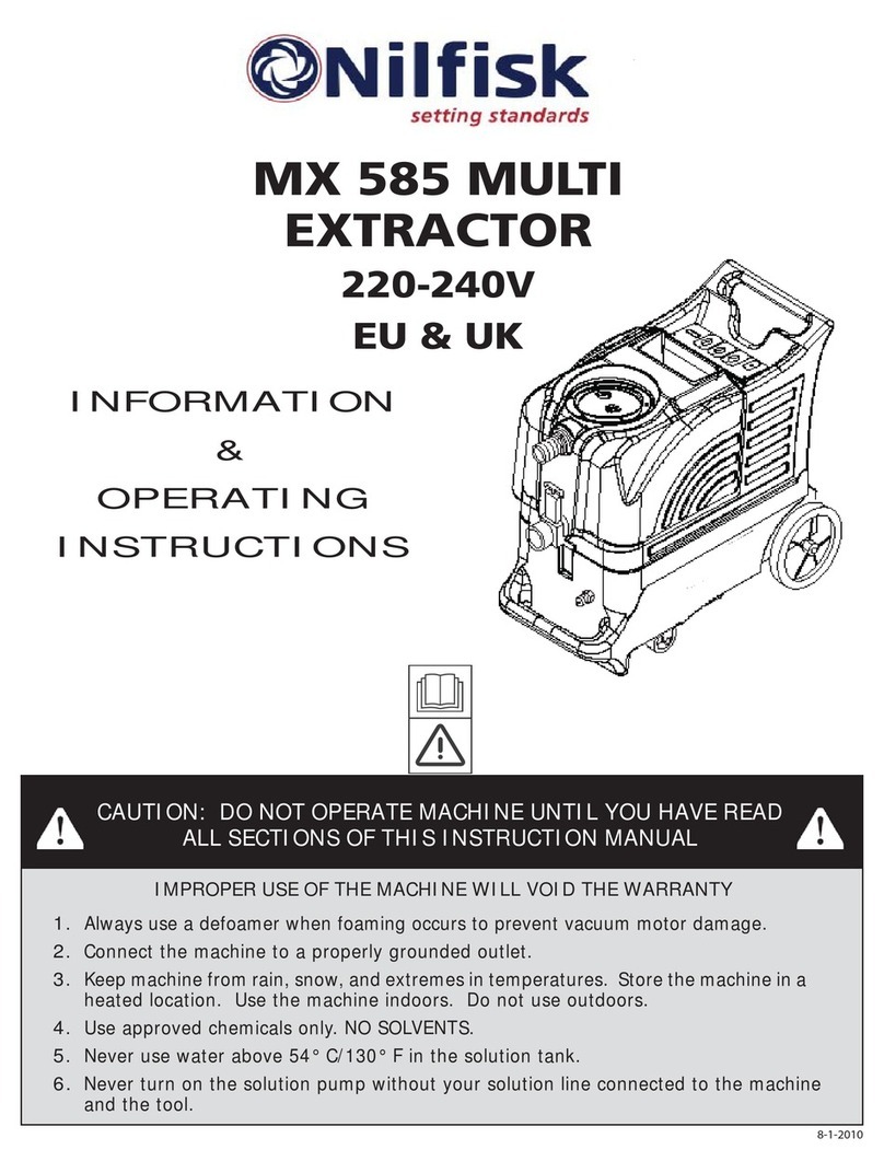 Nilfisk-Advance MX 585 Information & operating instructions