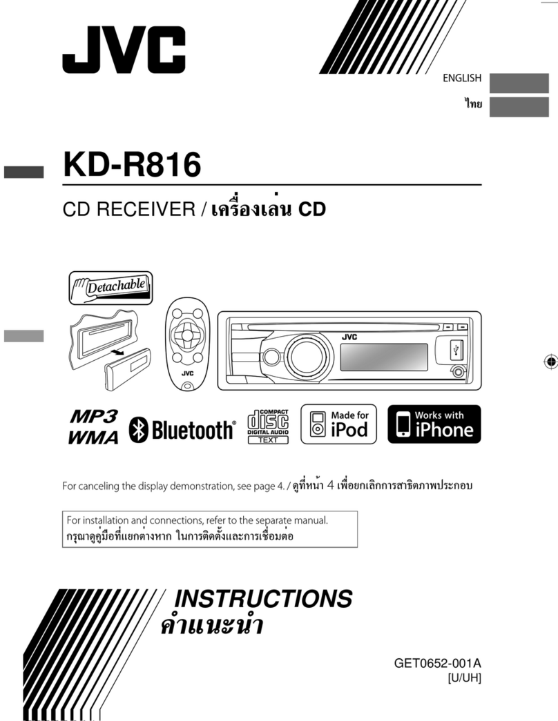 JVC KD-R816 User manual