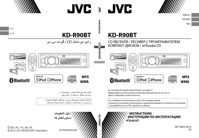 JVC KD-R90BT User manual
