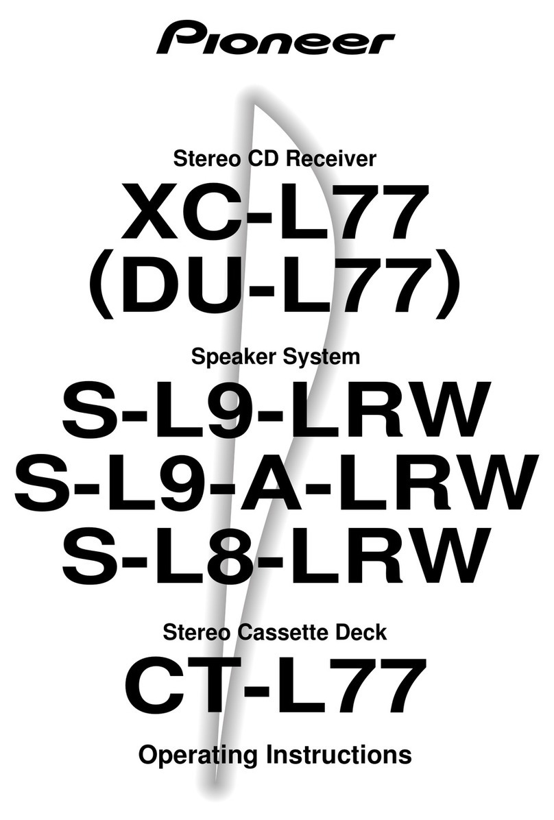 Pioneer XC-L77(DU-L77) User manual