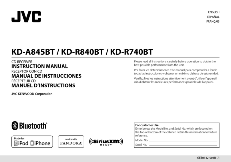JVC KD-A845BT User manual