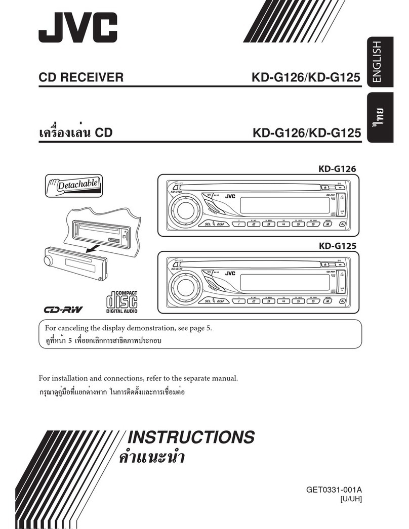 JVC KD-G126 User manual