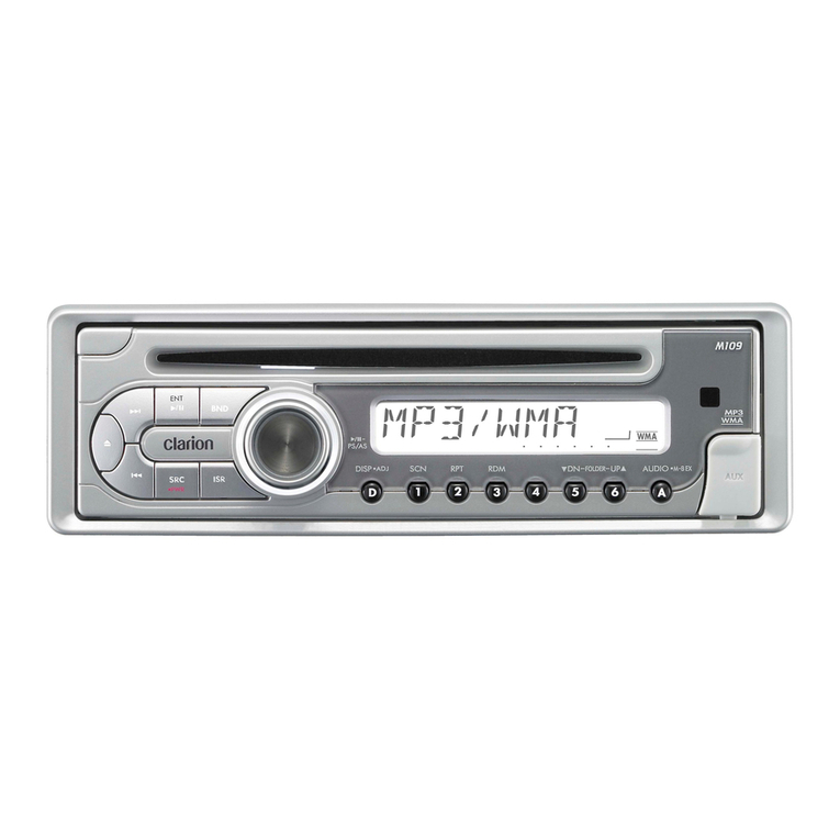 Clarion M109 User manual