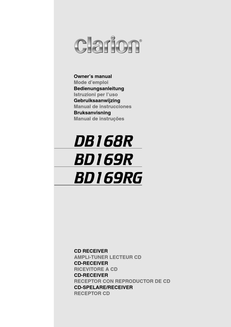 Clarion DB168R Assembly instructions