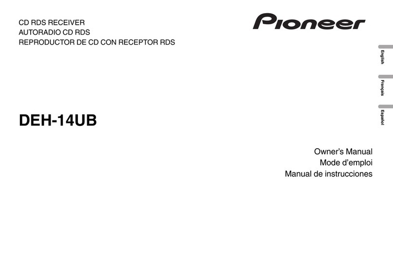 Pioneer DEH-14UB owner's manual