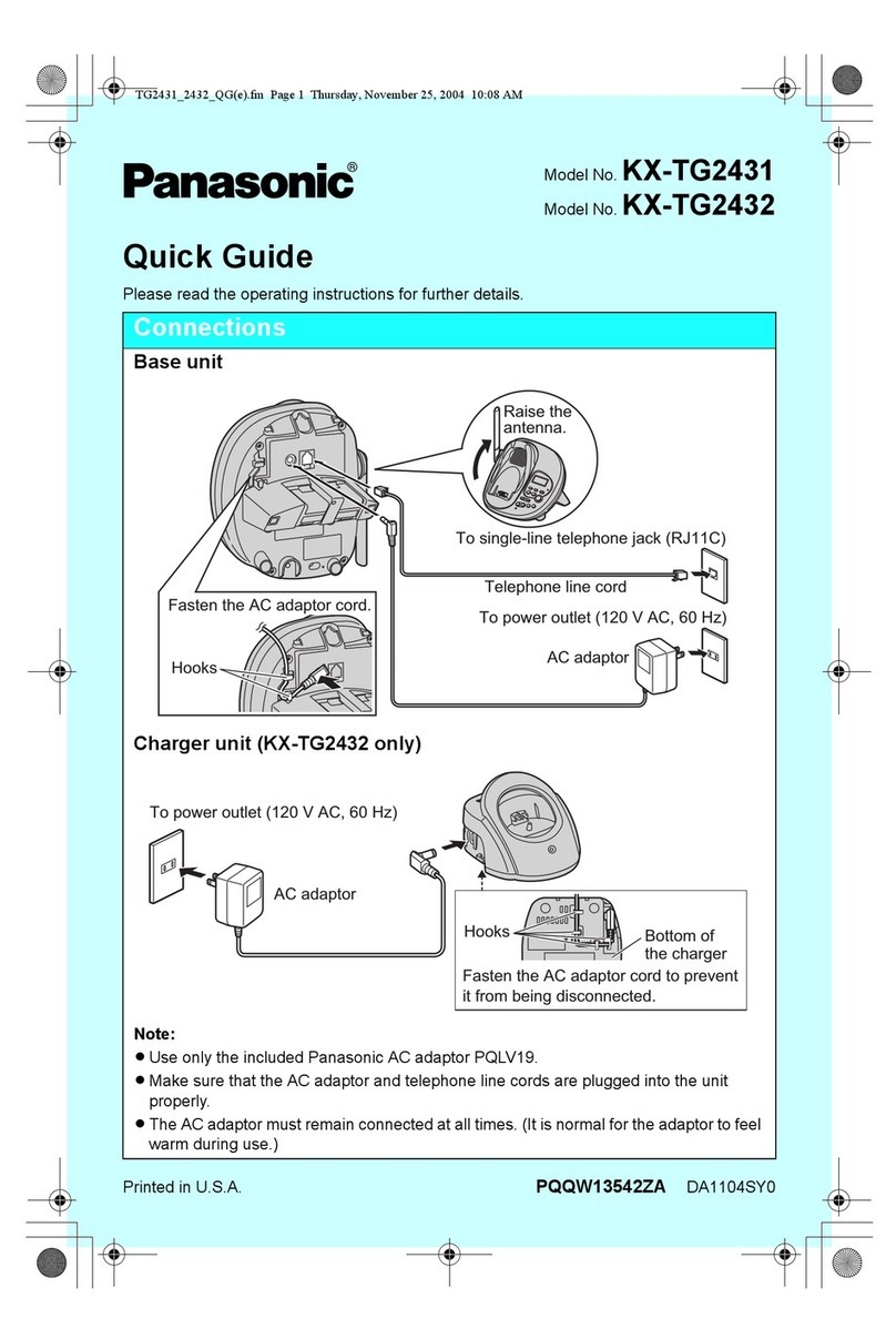 Panasonic KX-TG2431. User manual