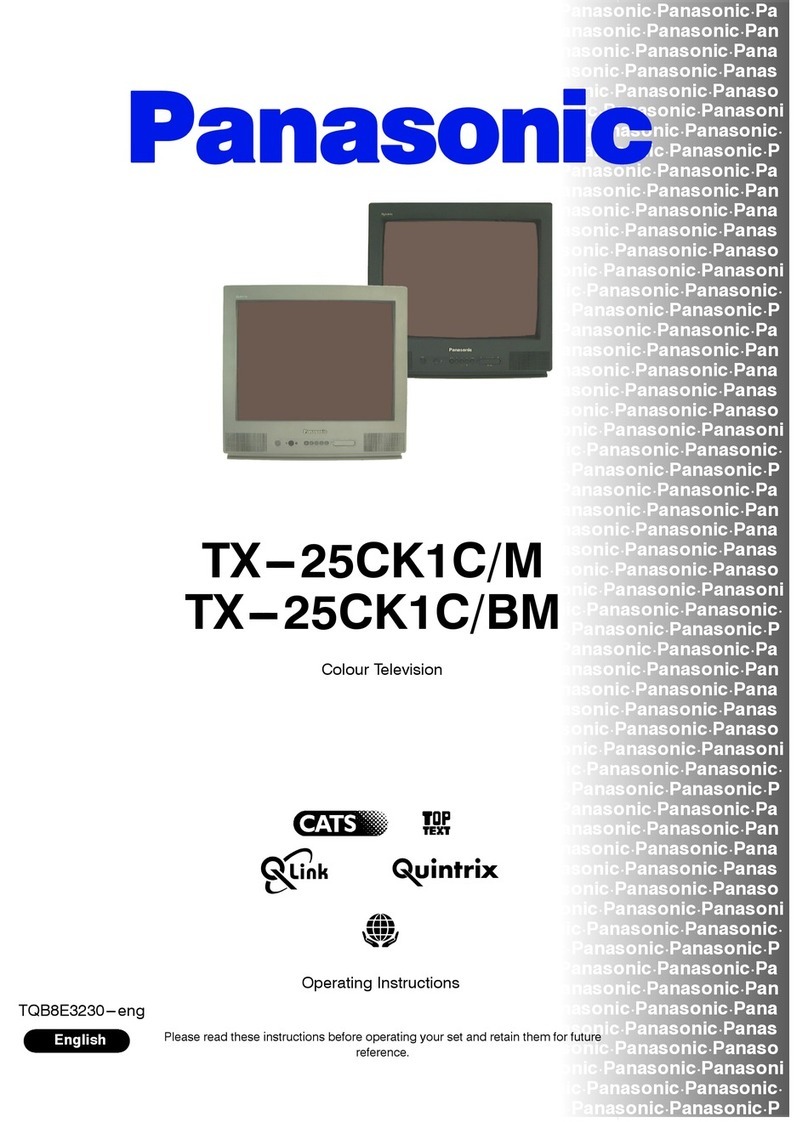Panasonic Quintrix TX-25CK1C/BM User manual