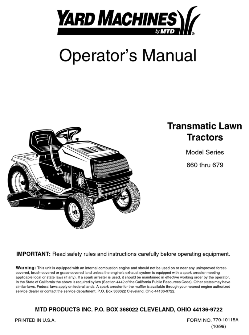 Yard Machines 660 Series User manual