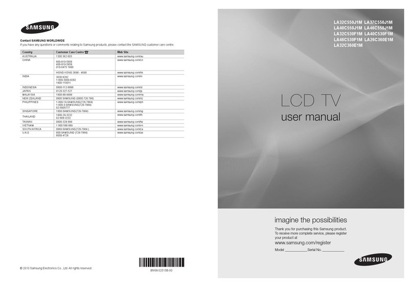 Samsung LA32C550J1M User manual
