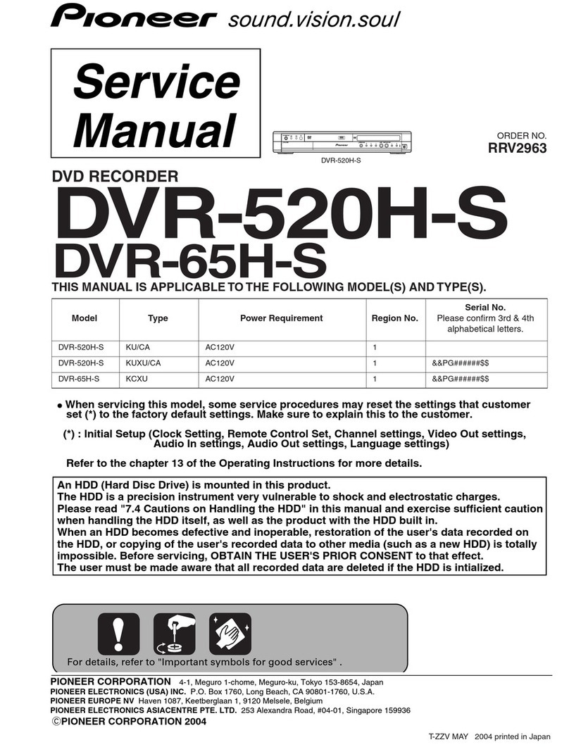 Pioneer DVR-65H-S User manual
